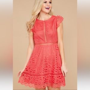 BB Dakota Coral Sundress